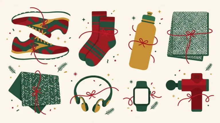 Regalos para deportistas: zapatillas, calcetines, botella, toalla, auriculares, reloj y pistola de masaje